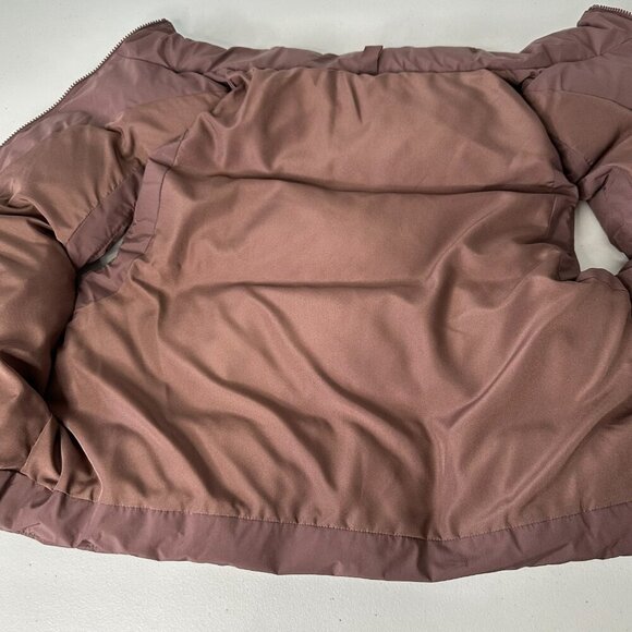 Nuuds Puffer Vest Size M Brown Down Filled Neutral Fall Full Zip Outdoor - Picture 4 of 8